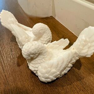 Vintage Alabaster Doves
